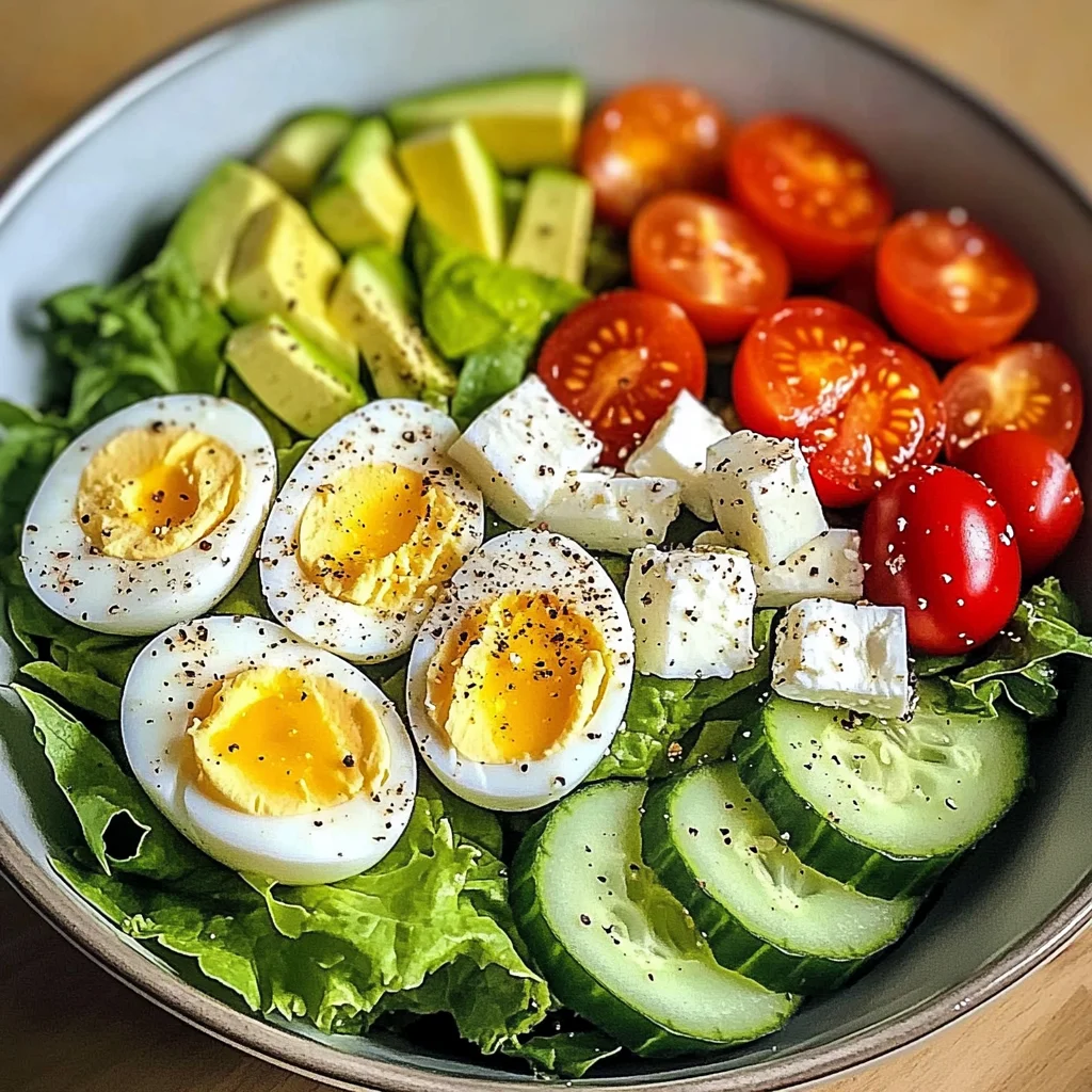 Avocado Egg Salad Bowl with Feta & Crunchy Cucumber