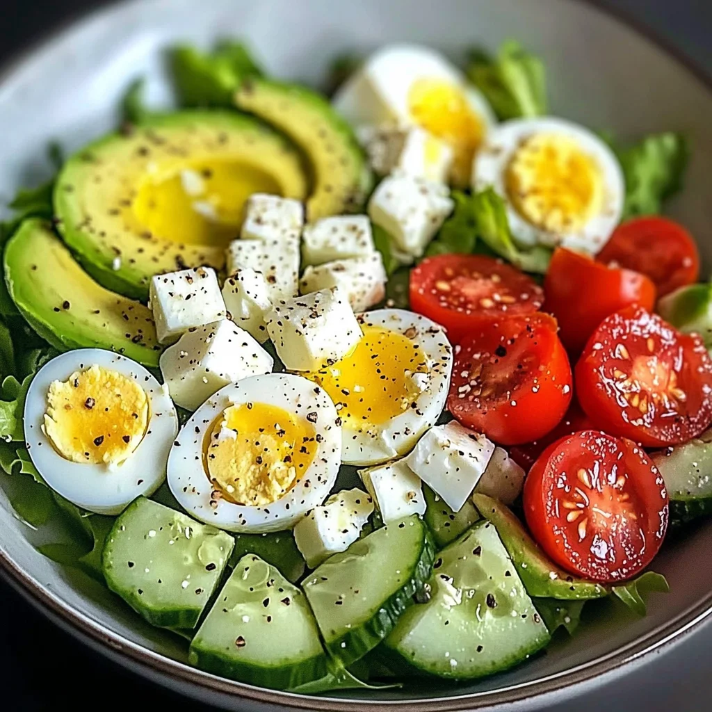 Avocado Egg Salad Bowl with Feta & Crunchy Cucumber