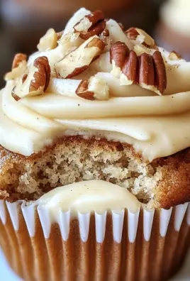 Banana Cinnamon Pecan Cupcakes with Cream Cheese Frosting