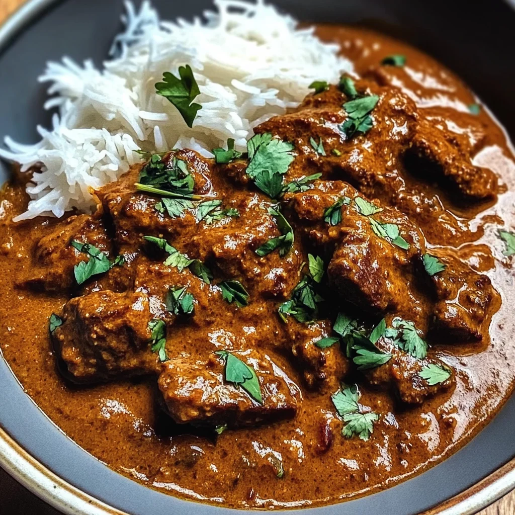 Beef Curry Simmered in Coconut Milk with Fragrant Spices