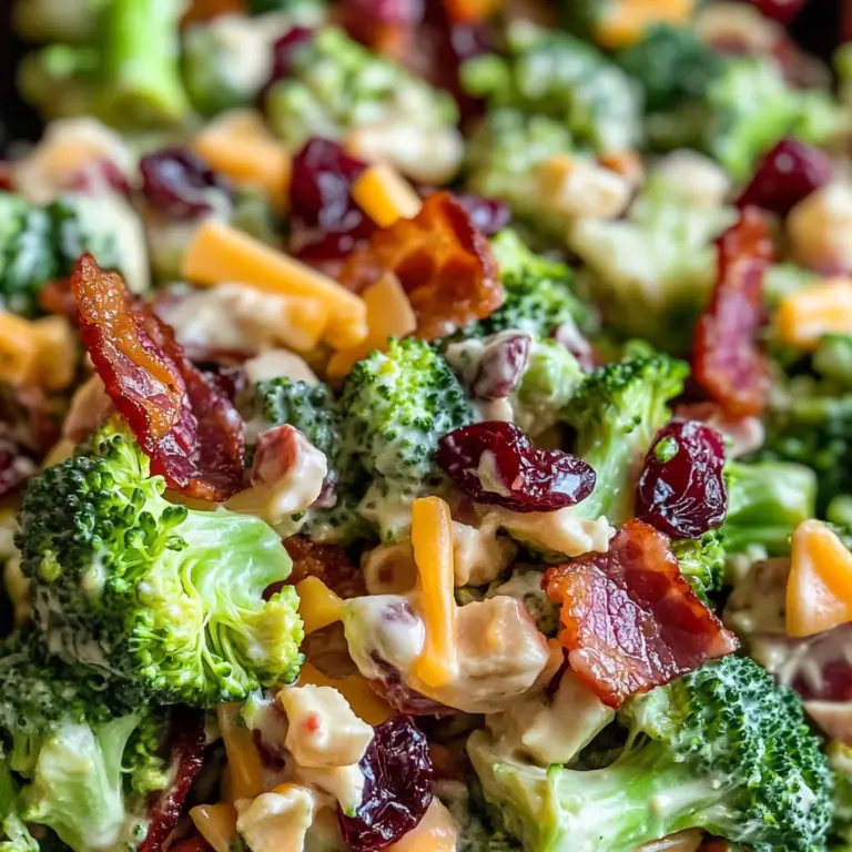 Broccoli Salad with Turkey Bacon Recipe