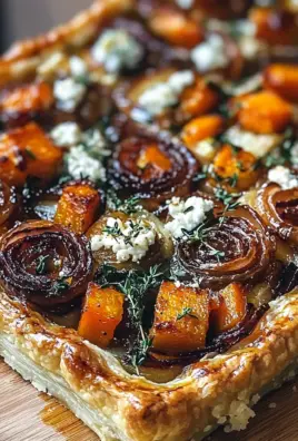 Caramelized Onion Butternut Squash Tart