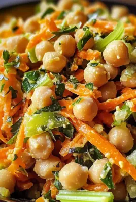 Carrot Ginger Chickpea Salad
