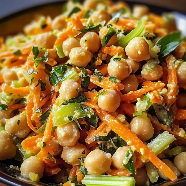 Carrot Ginger Chickpea Salad