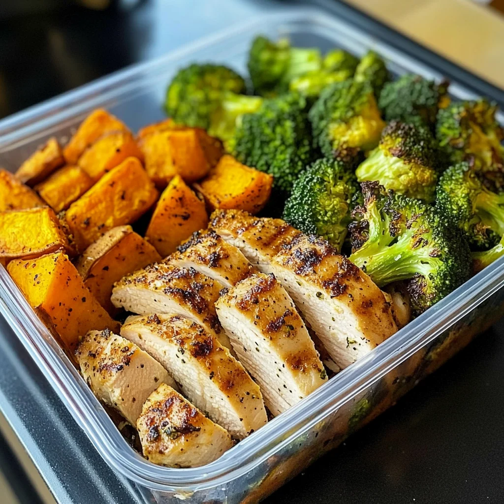 Chicken, Sweet Potato & Broccoli Meal Prep Bowls