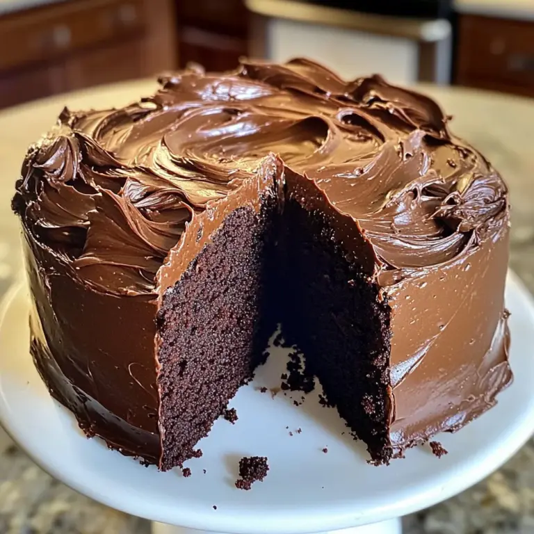 Chocolate Pound Cake with Chocolate Frosting