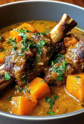 Coconut Cream Lamb Shanks with Sweet Potatoes & Coriander