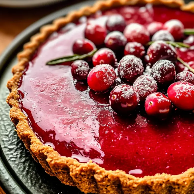 Cranberry Curd Tart Recipe