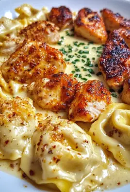 Creamy Cajun Chicken Tortellini in Garlic Cheese Sauce