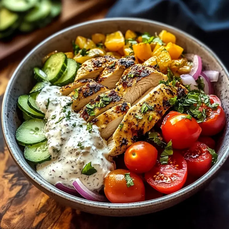 Creamy Chicken Bowls with Feta Sauce