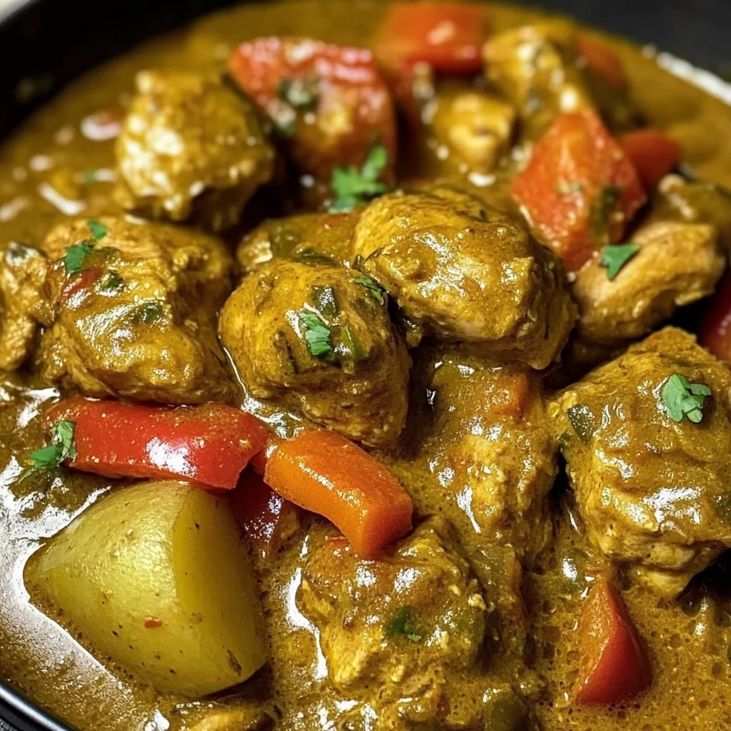 Creamy Jamaican Chicken Curry with Coconut & Spice