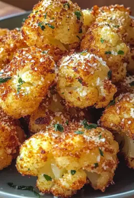 Crispy Parmesan Cauliflower Bites