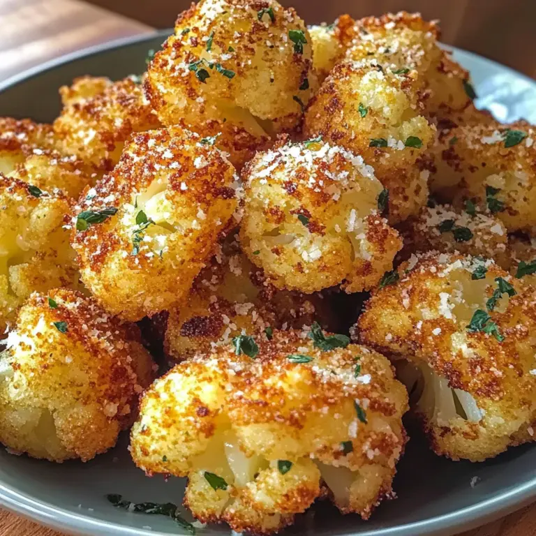 Crispy Parmesan Cauliflower Bites