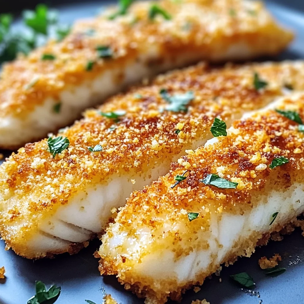 Crispy Parmesan Crusted Fish