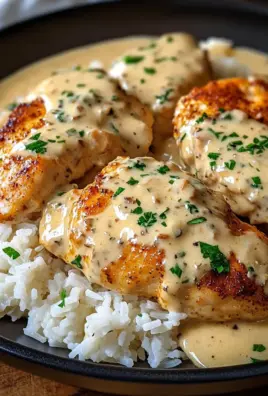 Easy Creamy Smothered Chicken And Rice Dinner Recipe