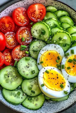 Egg, Cucumber & Tomato Salad Bowl