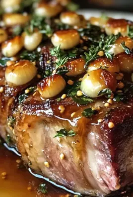 Garlic Honey Mustard Confit Lamb Shoulder Recipe