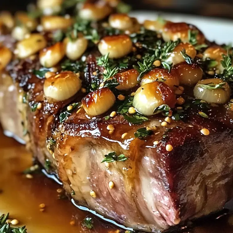 Garlic Honey Mustard Confit Lamb Shoulder Recipe