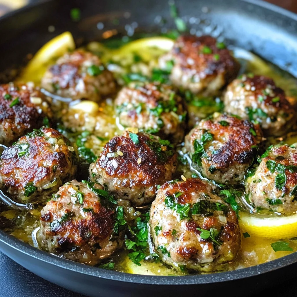 Greek Meatballs in Lemon Sauce