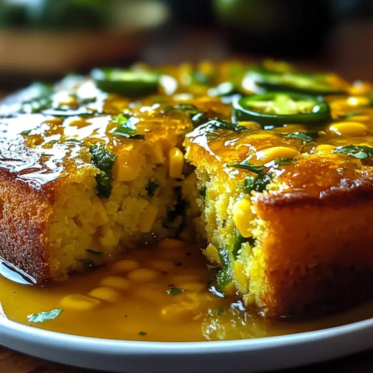 Jalapeño Cornbread with Lime Honey Glaze
