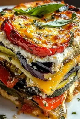 Layered Mediterranean Vegetable Lasagna with Creamy Ricotta