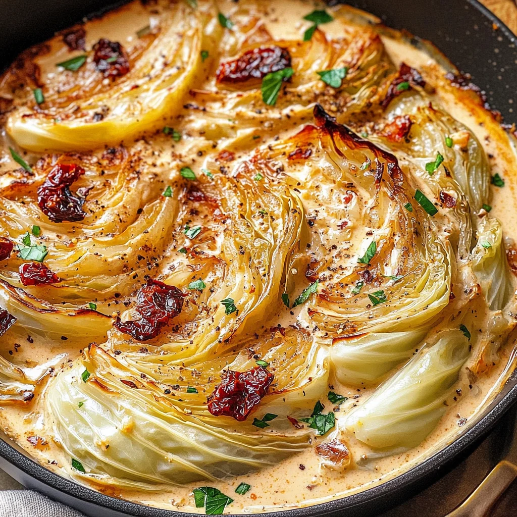 Marry Me Melting Cabbage with Creamy Tuscan Sauce