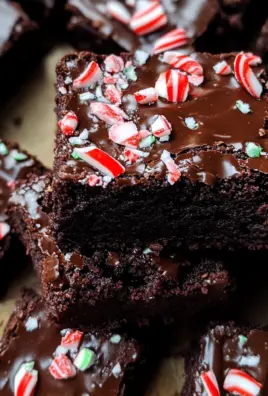 One Bowl Peppermint Brownies