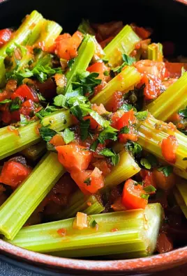 Pan-Cooked Celery With Tomatoes and Parsley