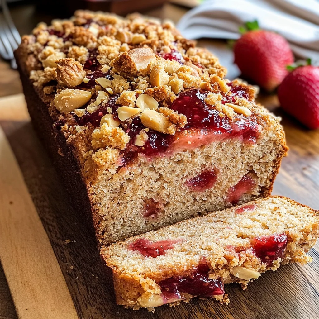 Peanut Butter Jelly Snack Bread
