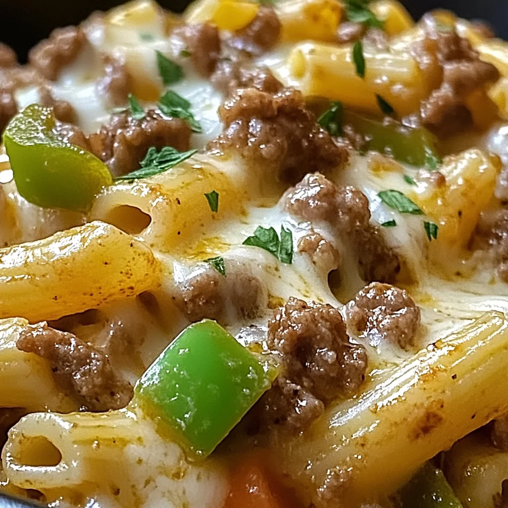 Philly Cheesesteak Pasta