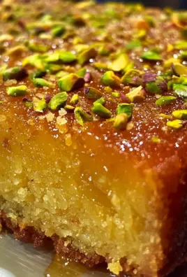Saffron Pistachio Basbousa Recipe: A Middle Eastern Delight