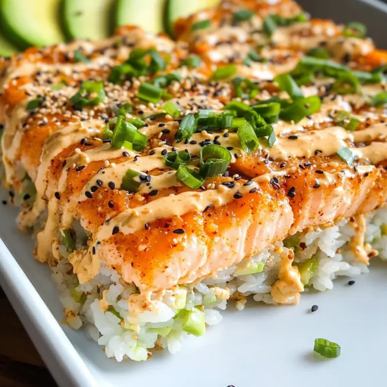 Salmon Sushi Bake