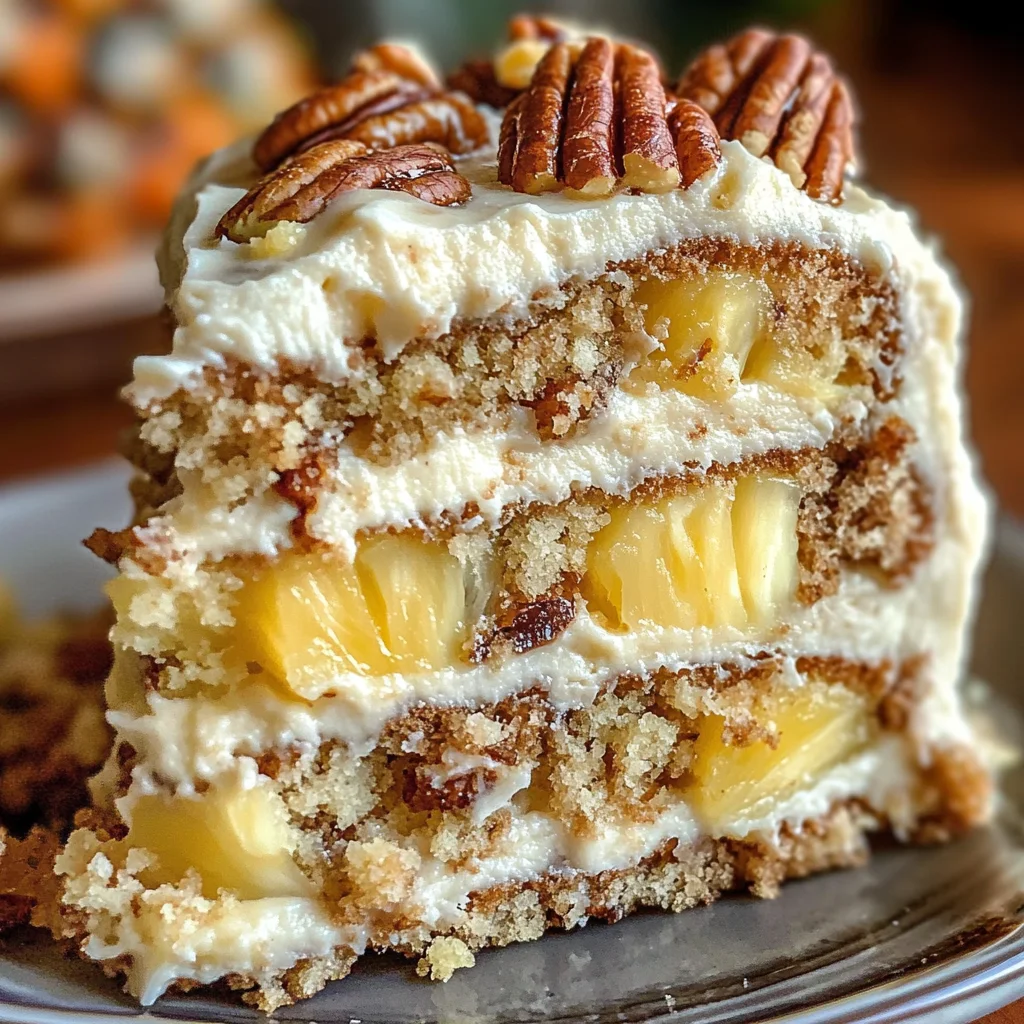 Southern Creamy Pineapple Pecan Cake: A Delightful Recipe!