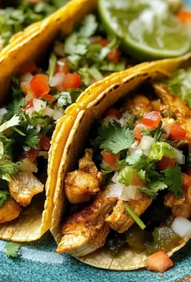 Spicy Hatch Chili Chicken Mini Tacos