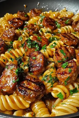 Sticky Honey Garlic Sausage Pasta Skillet: A Flavorful One-Pan Wonder