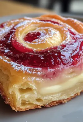 Sugar Raspberry Danish Bun