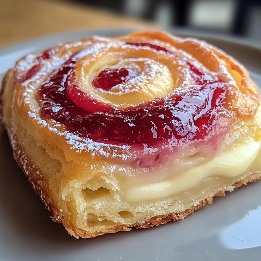 Sugar Raspberry Danish Bun