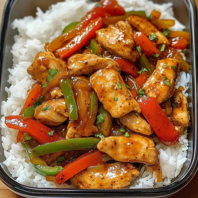 Sweet & Spicy Chicken Stir-Fry with Rice