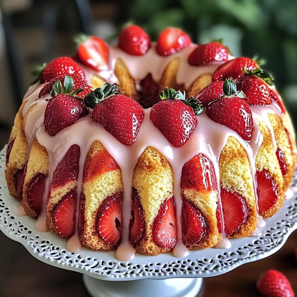 The Ultimate Strawberry Cream Cheese Pound Cake for Any Occasion