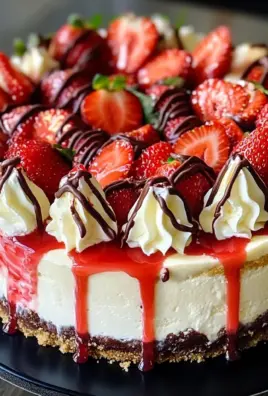 White Chocolate Strawberry Cheesecake