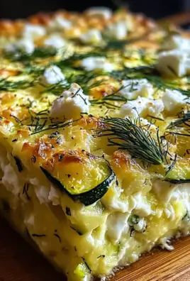 Zucchini Feta Cottage Cheese Bake