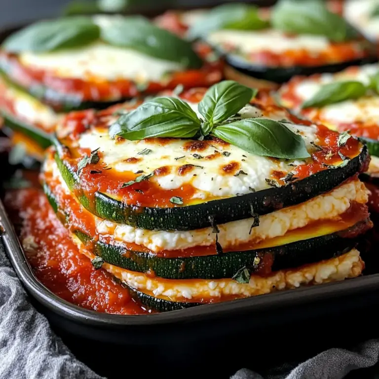 Zucchini Ricotta Melts with Marinara