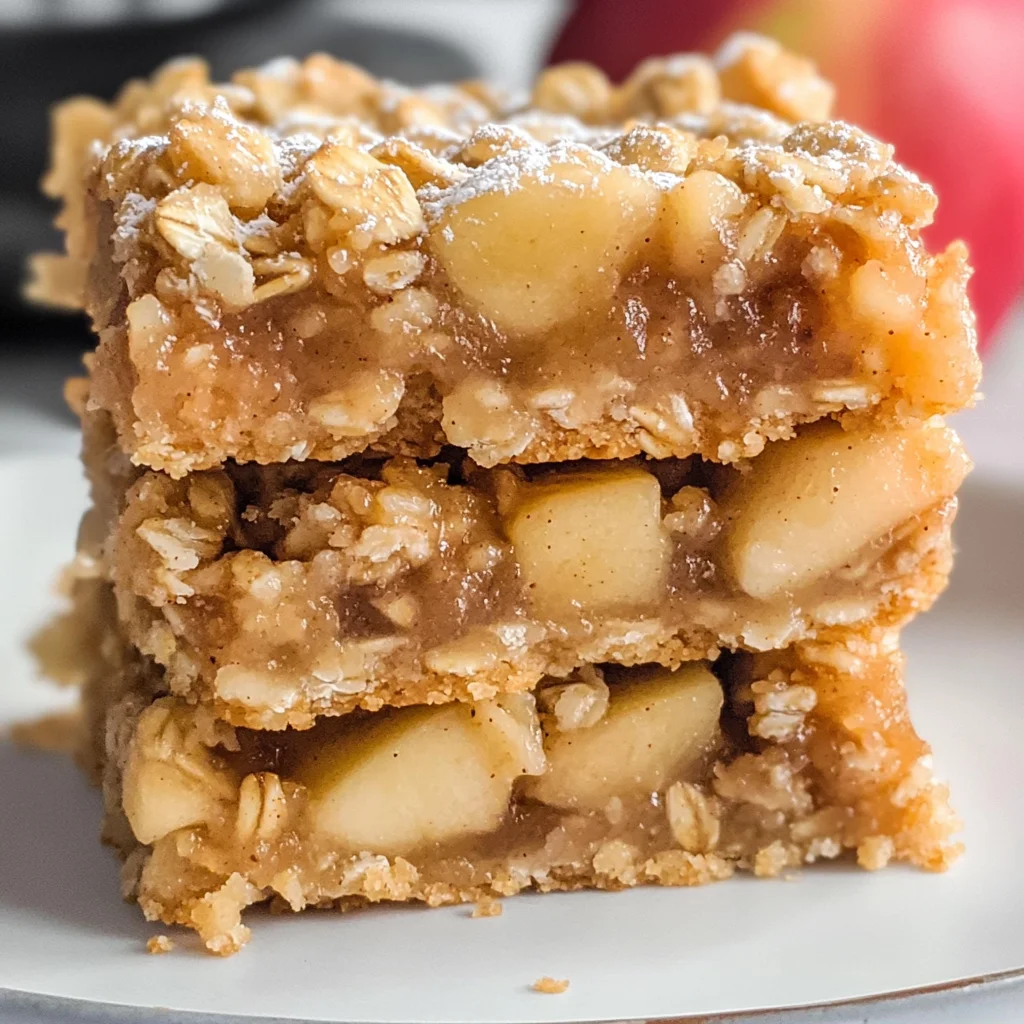 Apple Pie Oatmeal Bars