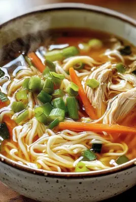 Aromatic Ginger Scallion Chicken Noodle Soup - Alrightwithme