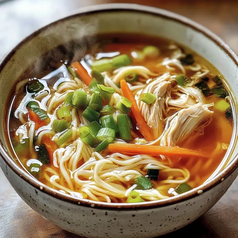 Aromatic Ginger Scallion Chicken Noodle Soup - Alrightwithme