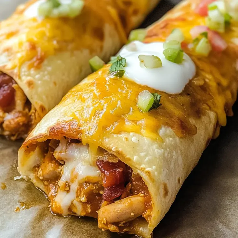 Baked Chicken Chimichanga