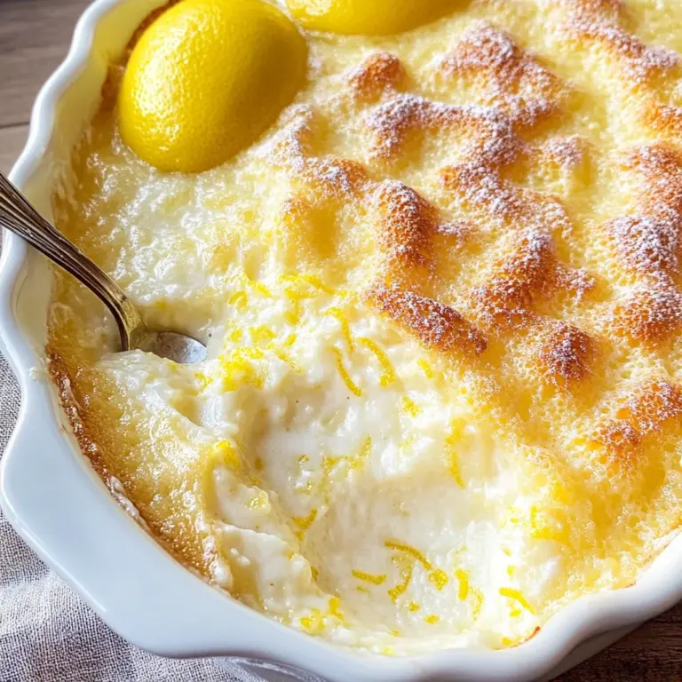 Baked Lemon Pudding