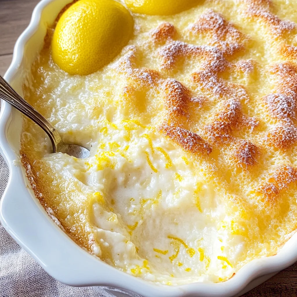 Baked Lemon Pudding