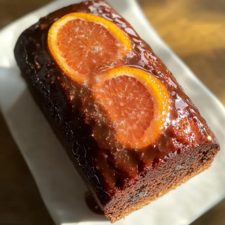 Blood Orange Loaf Cake