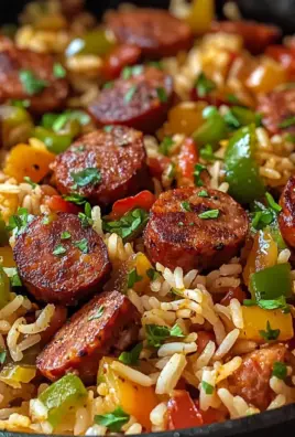 Cajun Sausage and Rice Skillet